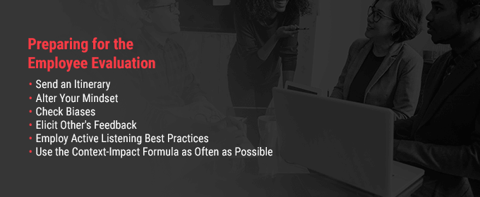 preparing for an employee evaluation